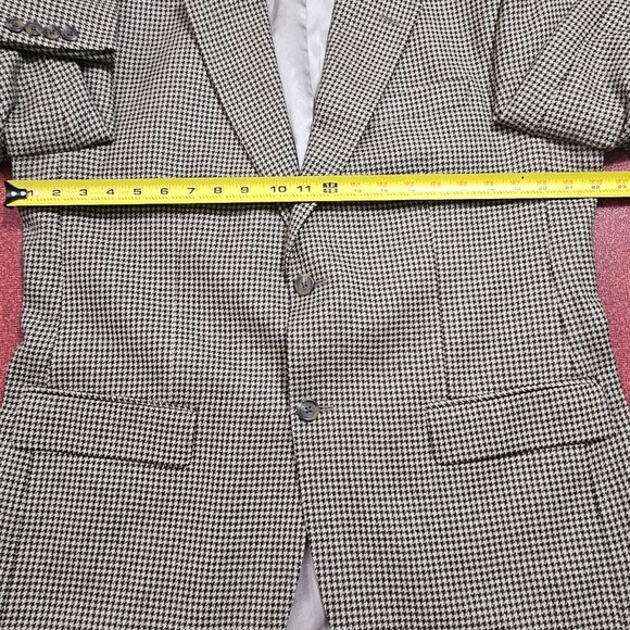 Lauren Ralph Lauren Wool Houndstooth Blazer Sport Coat 42R Quiet Luxury Academia - Picture 7 of 10